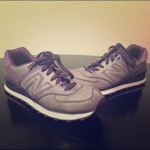 New balance shinny purple shoes